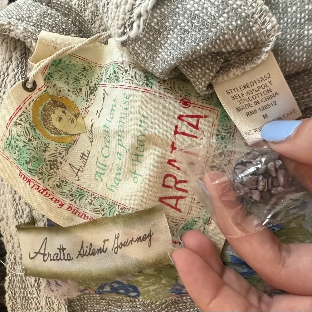 Aratta Silent Journey gray Jacket Medium - Picture 16 of 16